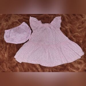 Carters Pink Floral Dress Set